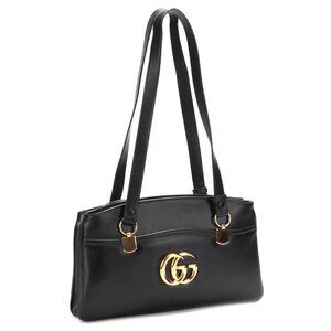 GG Arli Bag 25cm White Calfskin Gold Hardware